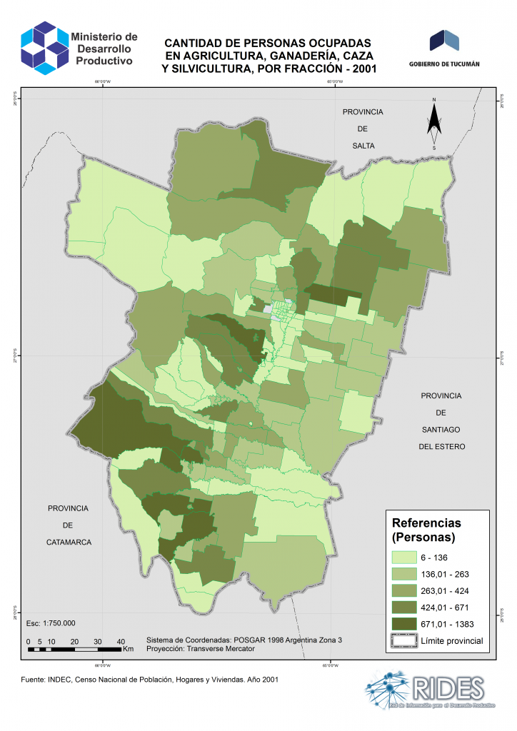 Imagen del Mapa de Actividad Primaria – Prov. de Tucumán