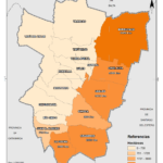 Mapa de la Superficie ocupada con soja