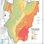 Mapa de las Áreas con riesgo de desertificación.