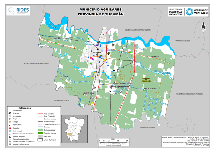 Imagen del Mapa de Municipio de Aguilares
