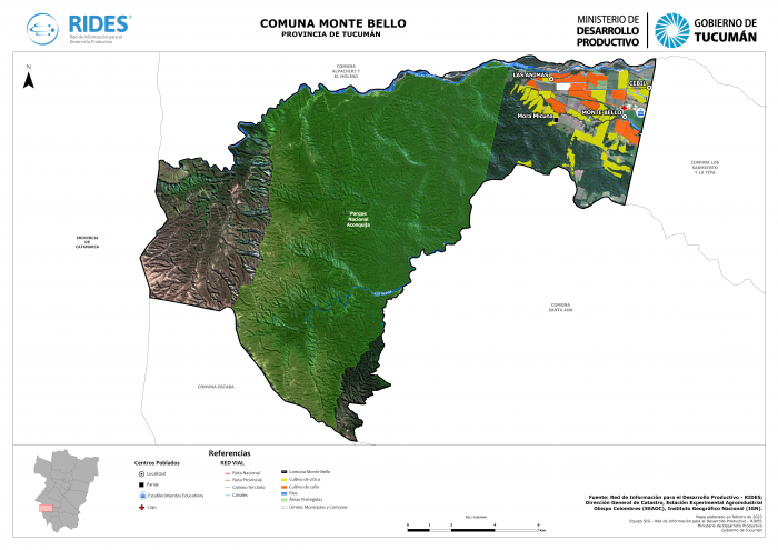Imagen del Mapa de Comuna Monte Bello – Tucumán